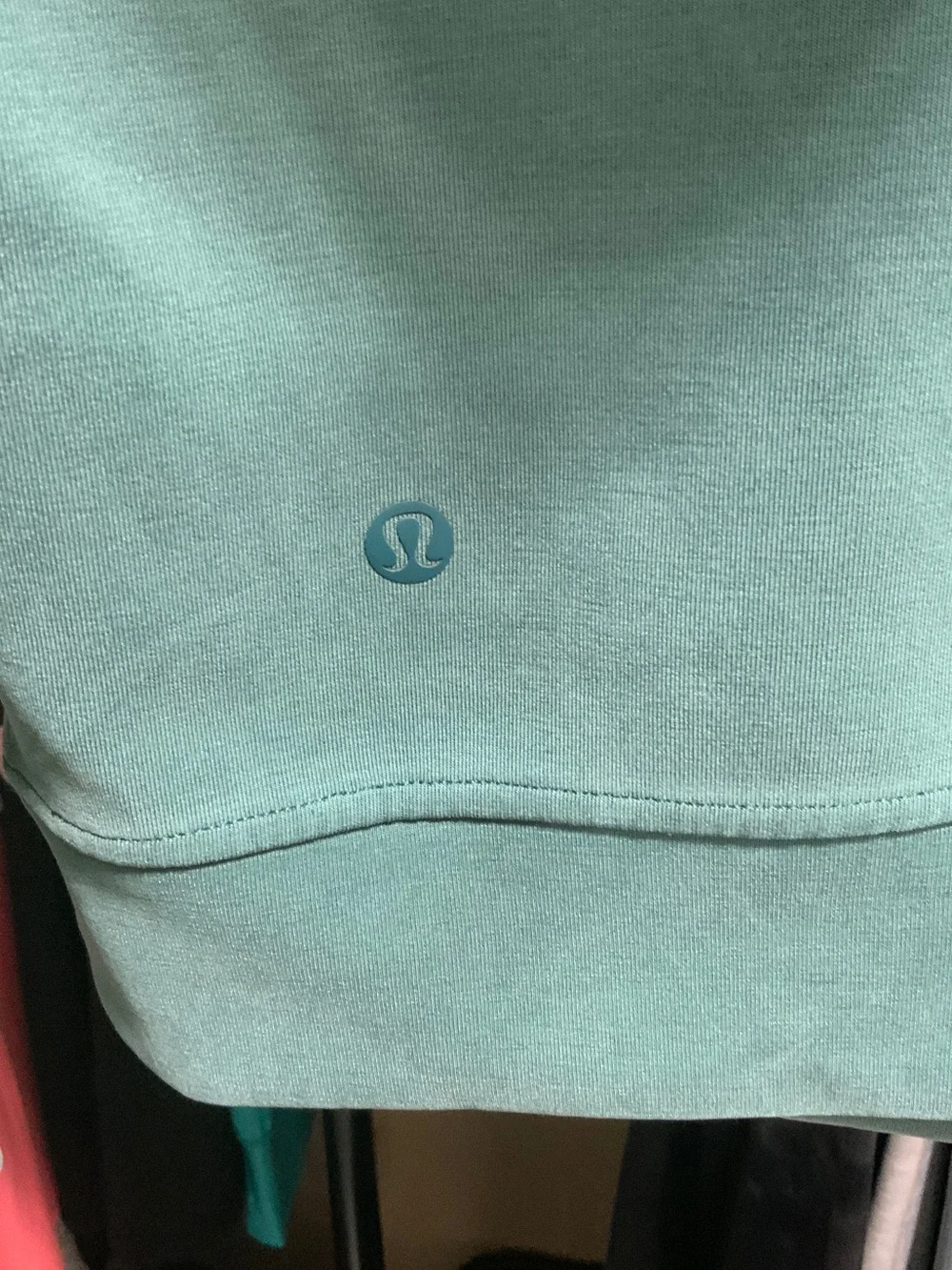 lululemon athletica Cropped Teal Hooded Pullover
